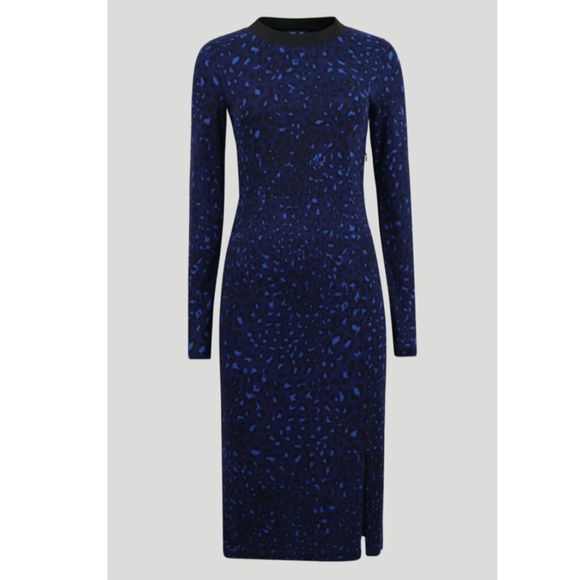 NWT | Baum und Pferdgarten | Jaida Blue Leopard Dress | Size M - Picture 1 of 10